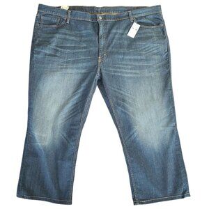 Levis Mens 541 Big & Tall Size 54x30 Athletic Fit Jeans Dark Blue Wash New